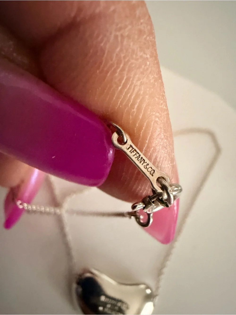 🩵Tiffany & Co. Elsa Peretti 18mm Large Bean Necklace